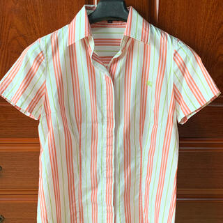 バーバリー(BURBERRY)のBurberry  38 オープンシャツ　半袖　綿(シャツ/ブラウス(半袖/袖なし))