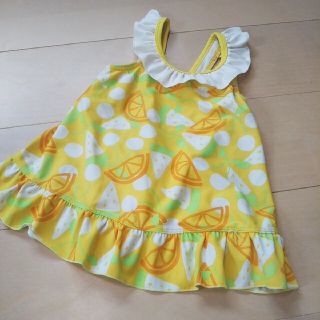 エフオーキッズ(F.O.KIDS)のFOインターナショナル 女の子 100 ワンピース水着 黄色(水着)