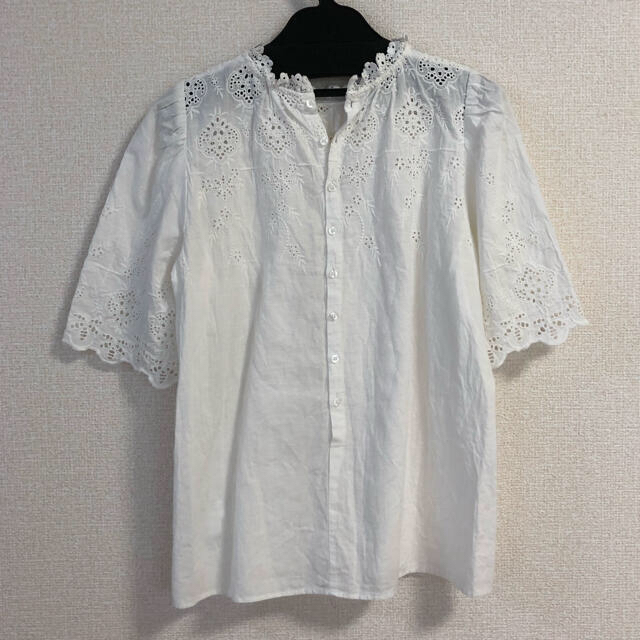 moussy(マウジー)のmoussy LACE EMBROIDERYブラウス レディースのトップス(シャツ/ブラウス(半袖/袖なし))の商品写真