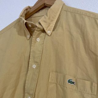 ラコステ(LACOSTE)のラコステ　マスタードカラー　ハーフボタン　半袖シャツ(シャツ)