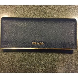 プラダ(PRADA)のPRADA サフィアノフレーム お財布(財布)