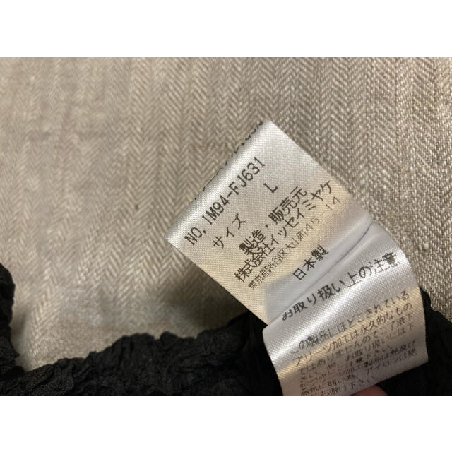 ISSEY MIYAKE(イッセイミヤケ)のイッセイミヤケ　ISSEY MIYAKE プリーツ　ブラック　トップス レディースのトップス(カットソー(長袖/七分))の商品写真