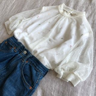 ダブルクローゼット(w closet)のチュール　ブラウス(シャツ/ブラウス(半袖/袖なし))