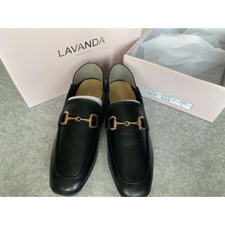 宇野実彩子　LAVANDA  ビットローファー　BLACK(ローファー/革靴)