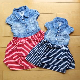 オールドネイビー(Old Navy)の【OLD NAVY】90cm&110cm　ワンピース　2点セット(ワンピース)