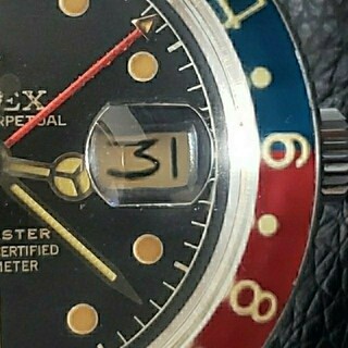 ロレックス(ROLEX)の週末限定　黒&赤ベゼル　ビンテージカスタム 6542 GMT(腕時計(アナログ))