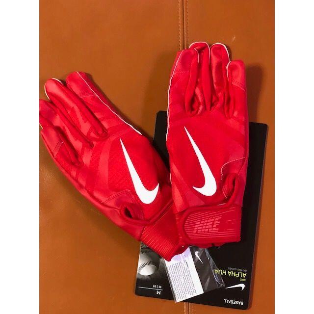 アメリカ国内限定★NIKE☆ハラチ☆バッティンググローブ★赤M☆ アメリカ国内限定★NIKE☆ハラチ☆バッティンググローブ★赤M☆