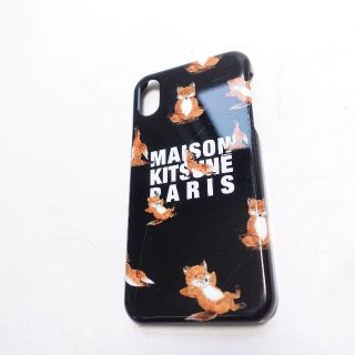 メゾンキツネ(MAISON KITSUNE')のMAISON KITSUNE　iPhoneXケース　ブラック(iPhoneケース)