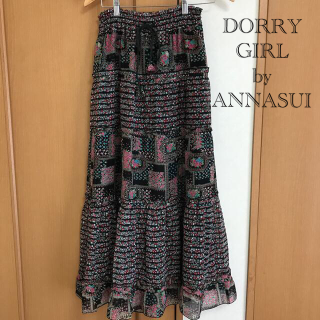 DOLLY GIRL BY ANNA SUI(ドーリーガールバイアナスイ)のシフォンロングスカート（ドーリーガールbyアナスイ） レディースのスカート(ロングスカート)の商品写真