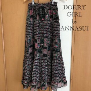 ドーリーガールバイアナスイ(DOLLY GIRL BY ANNA SUI)のシフォンロングスカート（ドーリーガールbyアナスイ）(ロングスカート)