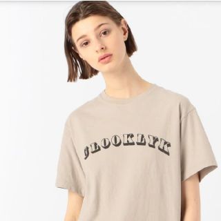 トゥモローランド(TOMORROWLAND)の新品 MACPHEE コットンプリント クルーネックプルオーバー Tシャツ(Tシャツ(半袖/袖なし))