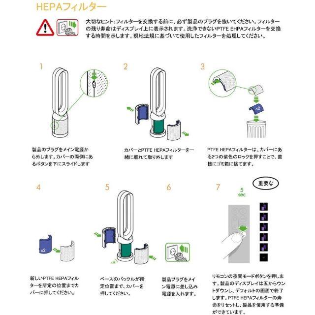 Dyson(ダイソン)の空気清浄機能付ファン交換用フィルター スマホ/家電/カメラのスマホ/家電/カメラ その他(その他)の商品写真