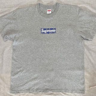 シュプリーム(Supreme)のSupreme S/S boxlogo tee グレー　L(Tシャツ/カットソー(半袖/袖なし))