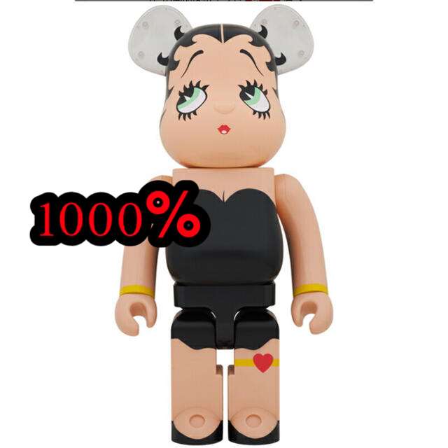 MEDICOM TOY(メディコムトイ)のベアブリック　BE@RBRICK BettyBoop BLACK 1000% エンタメ/ホビーのおもちゃ/ぬいぐるみ(キャラクターグッズ)の商品写真