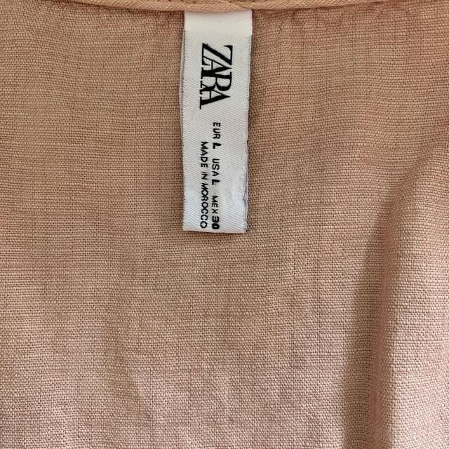 ZARA(ザラ)のZARA  ピンクロングワンピース　 レディースのワンピース(ロングワンピース/マキシワンピース)の商品写真