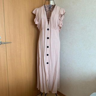 ザラ(ZARA)のZARA  ピンクロングワンピース　(ロングワンピース/マキシワンピース)