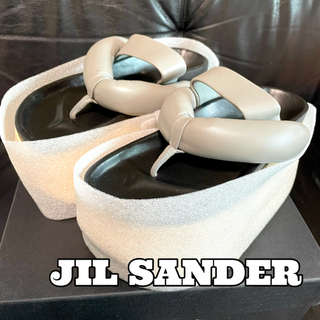 ジルサンダー(Jil Sander)のJIL SANDER ジルサンダー　プラットフォーム　サンダル　新品　国内正規品(サンダル)