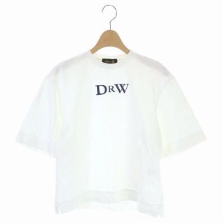 ドゥロワー(Drawer)のドゥロワー Drawer プリントエンブレムTEE Tシャツ 1 白 ホワイト(その他)