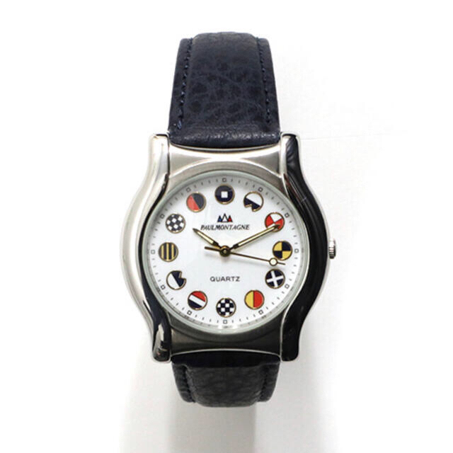 ポールモンターニュ 腕時計 国際信号旗インデックスデザイン 2本セット 男女 1