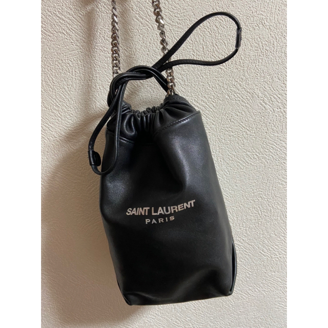 SAINT LAURENT テディバケットバック