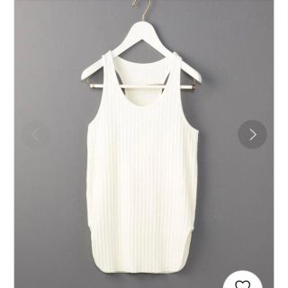 ビューティアンドユースユナイテッドアローズ(BEAUTY&YOUTH UNITED ARROWS)のROKU6 ロク　RIB TANK TOP リブタンクトップ　美品(タンクトップ)