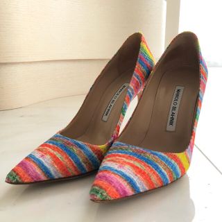 マノロブラニク(MANOLO BLAHNIK)のMANOLO BLAHNIK マルチカラーパンプス(ハイヒール/パンプス)