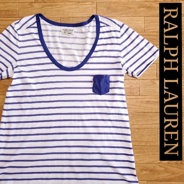 Ralph Lauren(ラルフローレン)のRALPH LAUREN ラルフローレン ボーダーTシャツ レディースのトップス(Tシャツ(半袖/袖なし))の商品写真