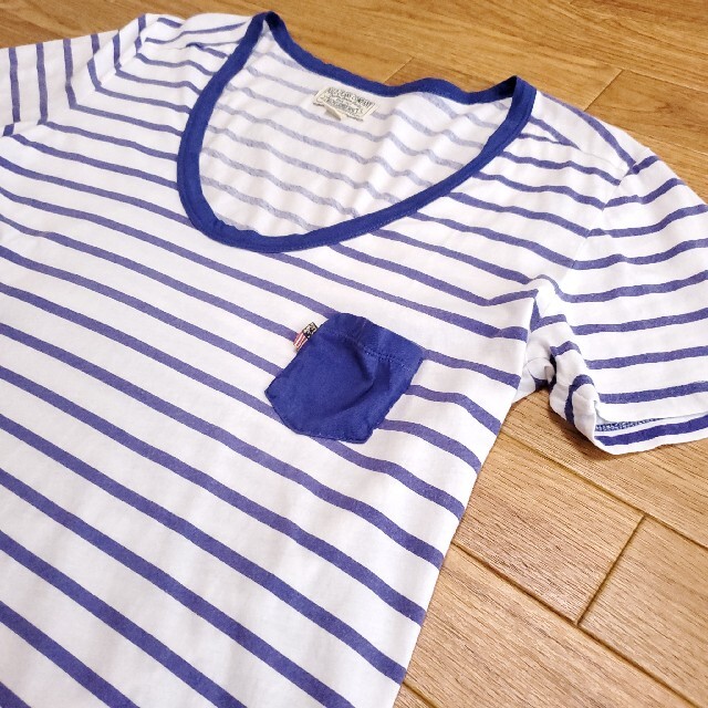 Ralph Lauren(ラルフローレン)のRALPH LAUREN ラルフローレン ボーダーTシャツ レディースのトップス(Tシャツ(半袖/袖なし))の商品写真