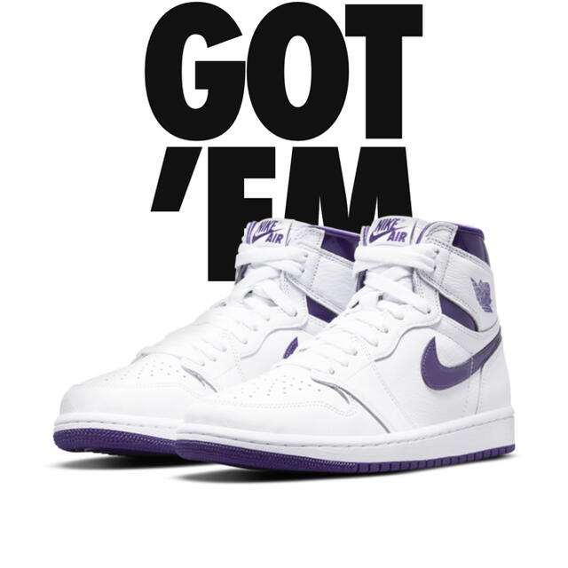 NIKE(ナイキ)のはぴねす様専用JORDAN 1 HIGH OG "COURT PURPLE" メンズの靴/シューズ(スニーカー)の商品写真