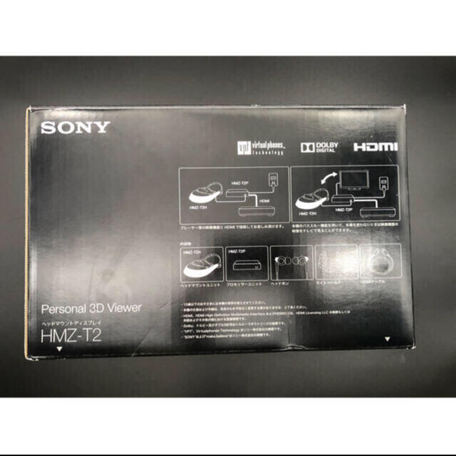 SONY(ソニー)の【美品】SONY ヘッドマウントディスプレイ HMZ-T2  スマホ/家電/カメラのPC/タブレット(ディスプレイ)の商品写真