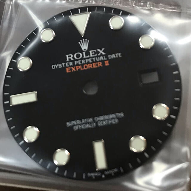 ROLEX  REF216570 EX2  黒文字盤　針セット
