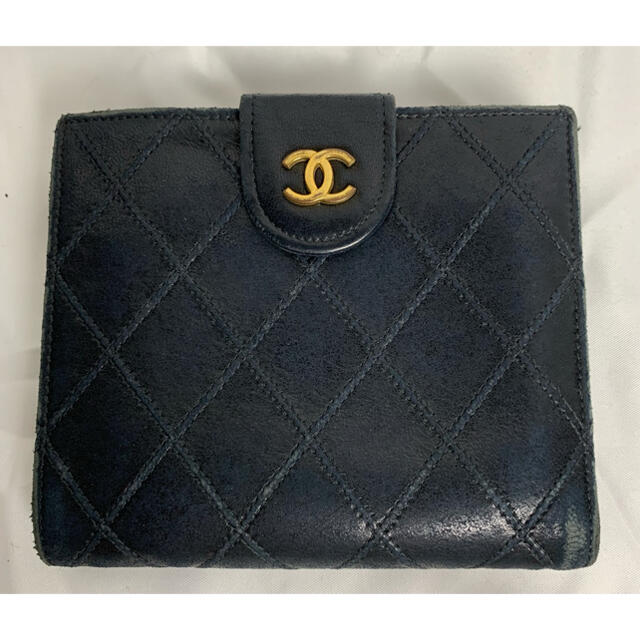 CHANEL(シャネル)のCHANEL シャネル 二つ折り財布 折りたたみ財布 黒 レディース M49 メンズのファッション小物(折り財布)の商品写真