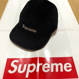 シュプリーム(Supreme)のSupreme コーデュロイ　campcap 黒(キャップ)