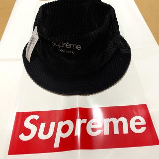 シュプリーム(Supreme)のSupreme コーデュロイ　crusher  M/L 黒(ハット)