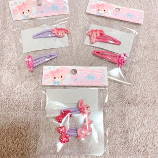 サンリオ(サンリオ)の【新品未使用】ぼんぼんりぼん♡ヘアゴム　ヘアパッチン　3個セット♡(ヘアゴム/シュシュ)