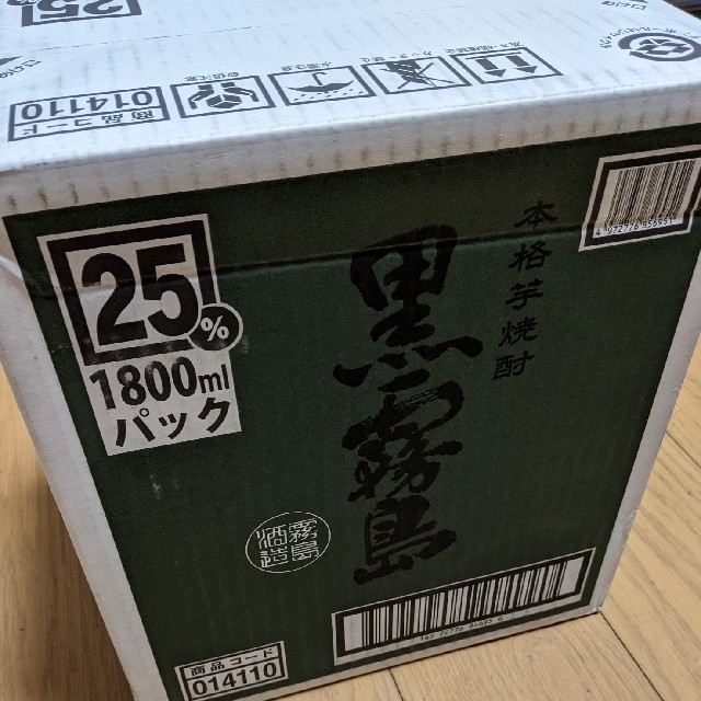 黒霧島　25%　1800ml  6本入