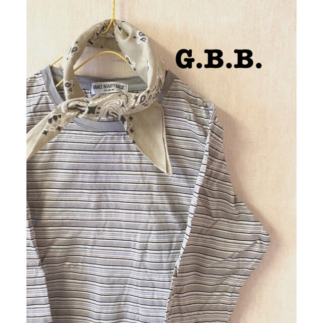 ビンテージ　古着屋　ボーダー　80's 90's 　ゆる　オーバー　森ガール レディースのトップス(Tシャツ(長袖/七分))の商品写真