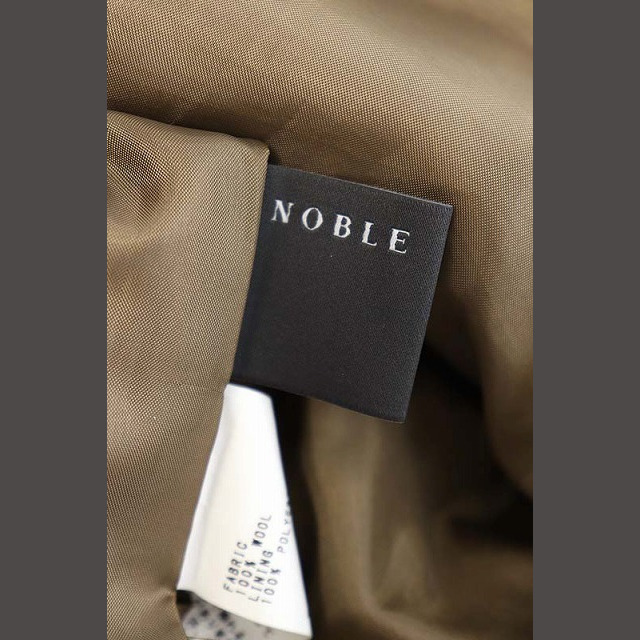 Noble(ノーブル)のノーブル ウールギャバ オールインワン ラップ調 ワイド ノースリーブ 38 茶 レディースのパンツ(サロペット/オーバーオール)の商品写真