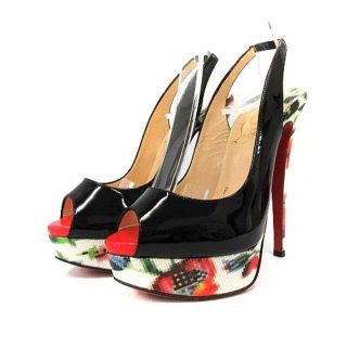 今週限定! Christian Louboutin モザイク花柄パンプス