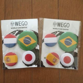 ウィゴー(WEGO)のWEGO 缶バッジ4個入り 2点セット(その他)