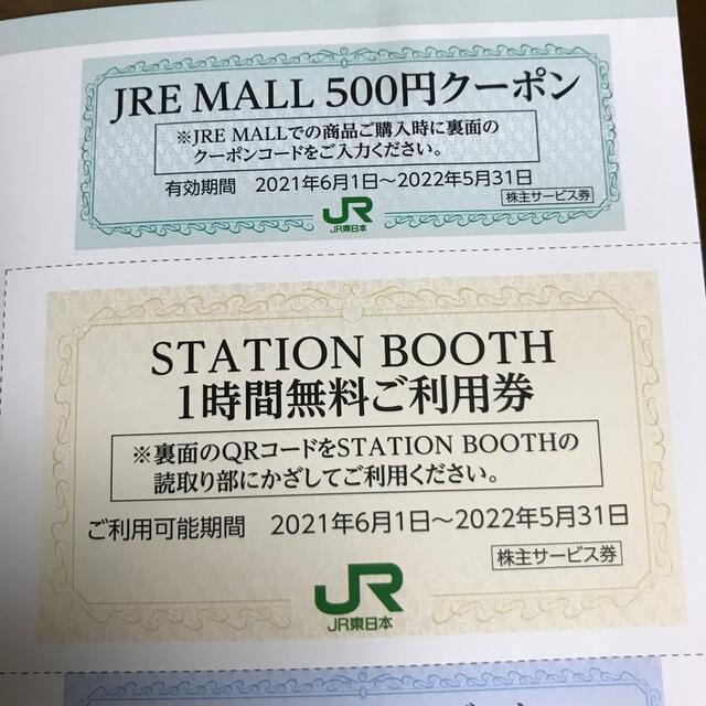 JR(ジェイアール)のJR東日本　株主サービス券 チケットの優待券/割引券(その他)の商品写真