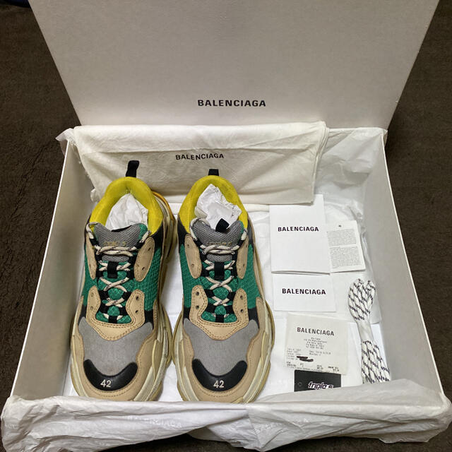 バレンシアガ トリプルエス ベージュ イエロー BALENCIAGA