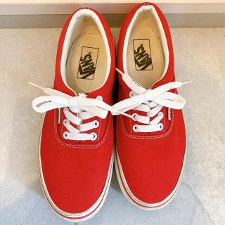 ヴァンズ(VANS)のVANS バンズ ERA スニーカー V95CRA 赤 23.5(スニーカー)