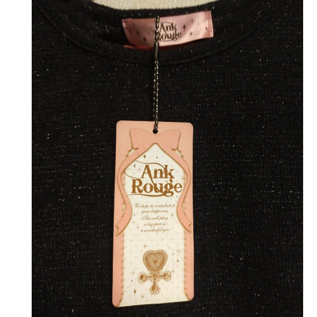 Ank Rouge(アンクルージュ)の値下げ　黒のトップス　AnkRouge レディースのトップス(カットソー(半袖/袖なし))の商品写真