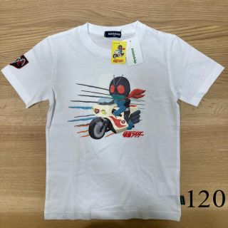 クレードスコープ(kladskap)の【新品】クレードスコープ  Tシャツ 仮面ライダー 120 白(Tシャツ/カットソー)