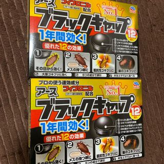 アースセイヤク(アース製薬)のゴキブリ　ブラックキャップ　12ヶ入り　2箱セット(日用品/生活雑貨)