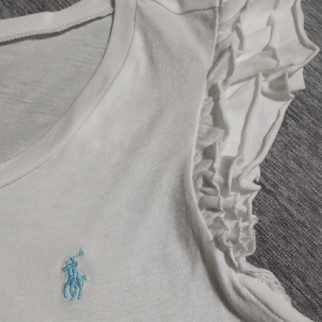 POLO RALPH LAUREN(ポロラルフローレン)のラルフのフリルＴシャツ キッズ/ベビー/マタニティのキッズ服女の子用(90cm~)(Tシャツ/カットソー)の商品写真