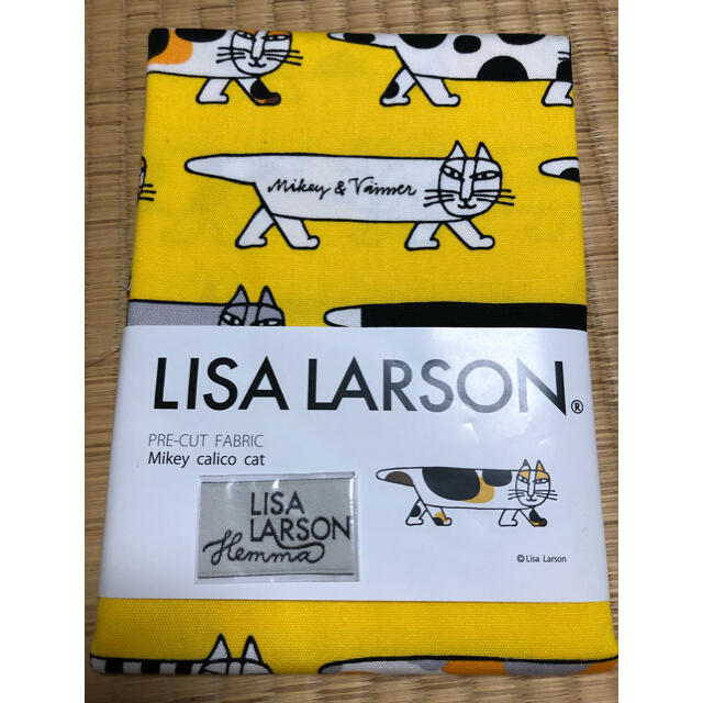 Lisa Larson(リサラーソン)のリサラーソン　マイキー　生地　総柄　タグ付き ハンドメイドの素材/材料(生地/糸)の商品写真