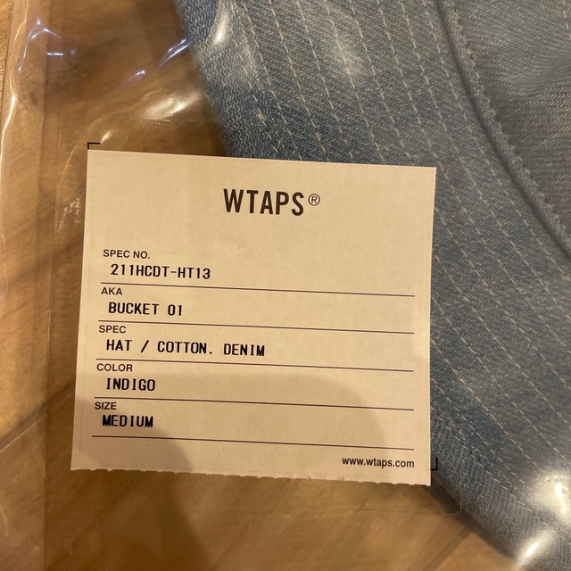 W)taps(ダブルタップス)の【Mサイズ】 WTAPS BUCKET 01 HAT COTTON INDIGO メンズの帽子(ハット)の商品写真