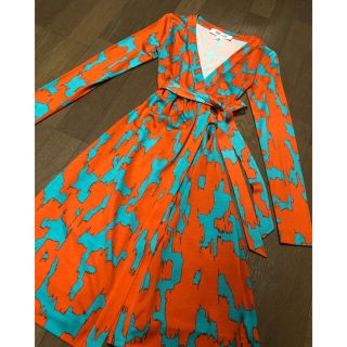 ダイアンフォンファステンバーグ(DIANE von FURSTENBERG)の新品未使用DIANE von FURSTENBERG シルクジャージワンピース(ひざ丈ワンピース)